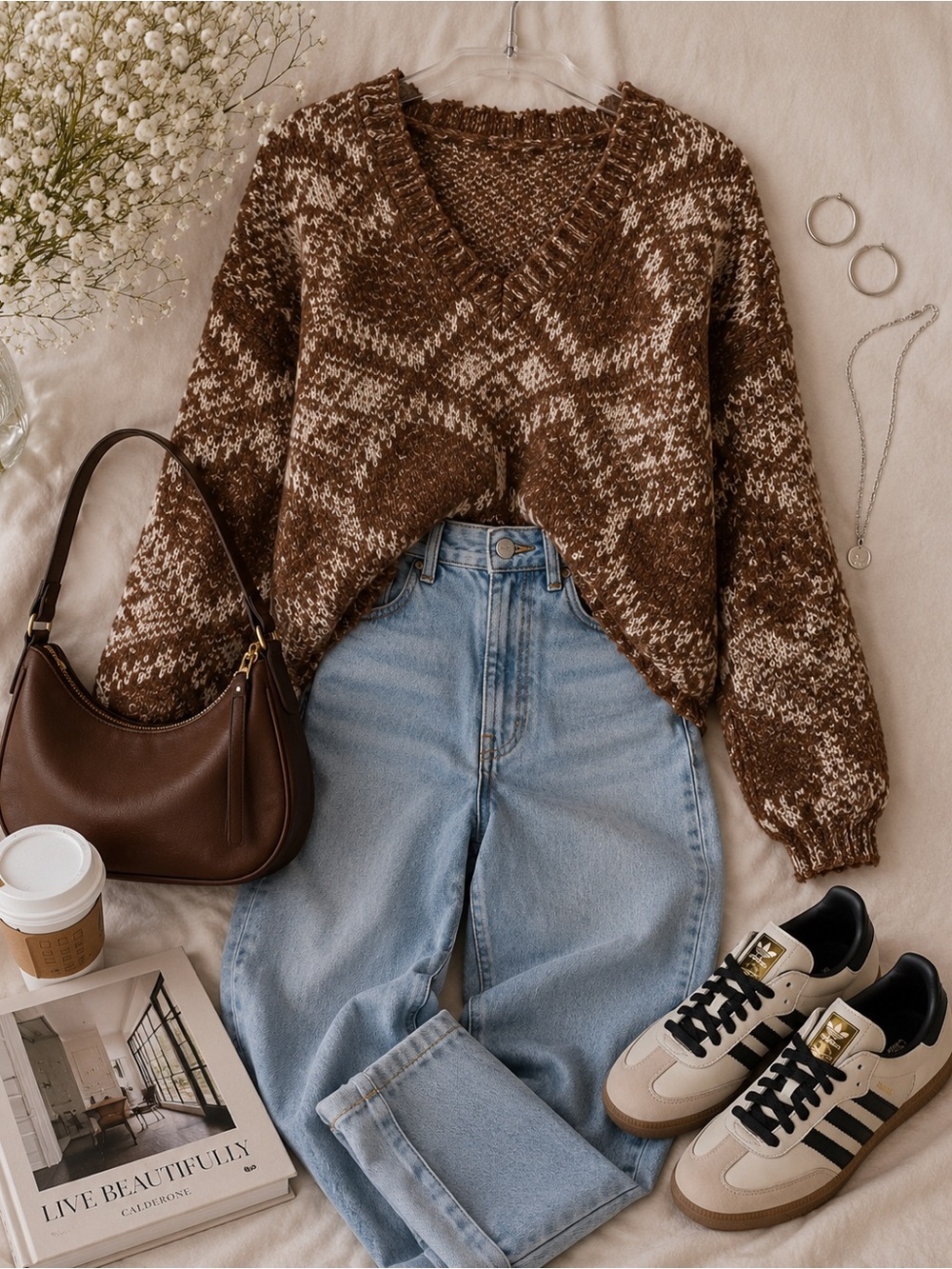 HYFVE Destructed Popcorn Knit Sweater